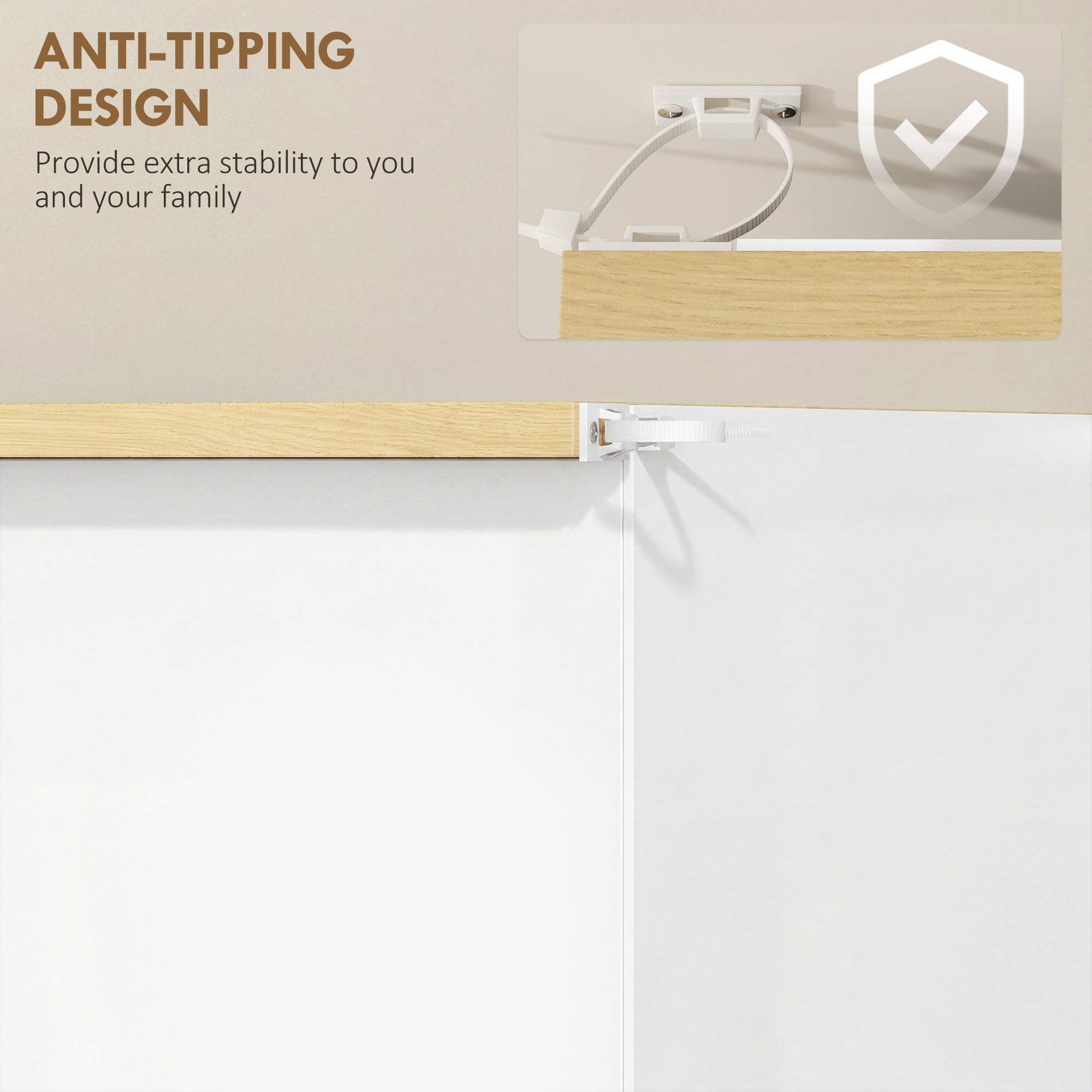 Shoe Storage Cabinet with 2 Flip Drawers and Adjustable Shelves for 6-12 Pairs of Shoes, White