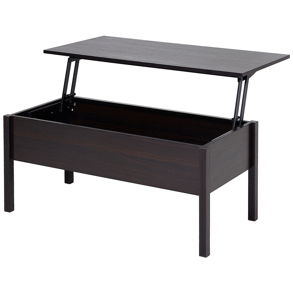 39" Modern Lift Top Coffee Table with Hidden Storage Compartment, Center Table for Living Room, Coffee