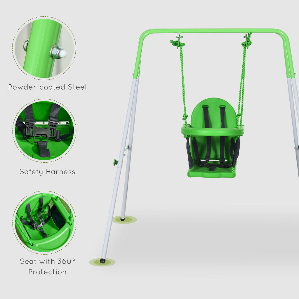 Swing for Infants/Toddlers with Safety Harness for 6-36 Months