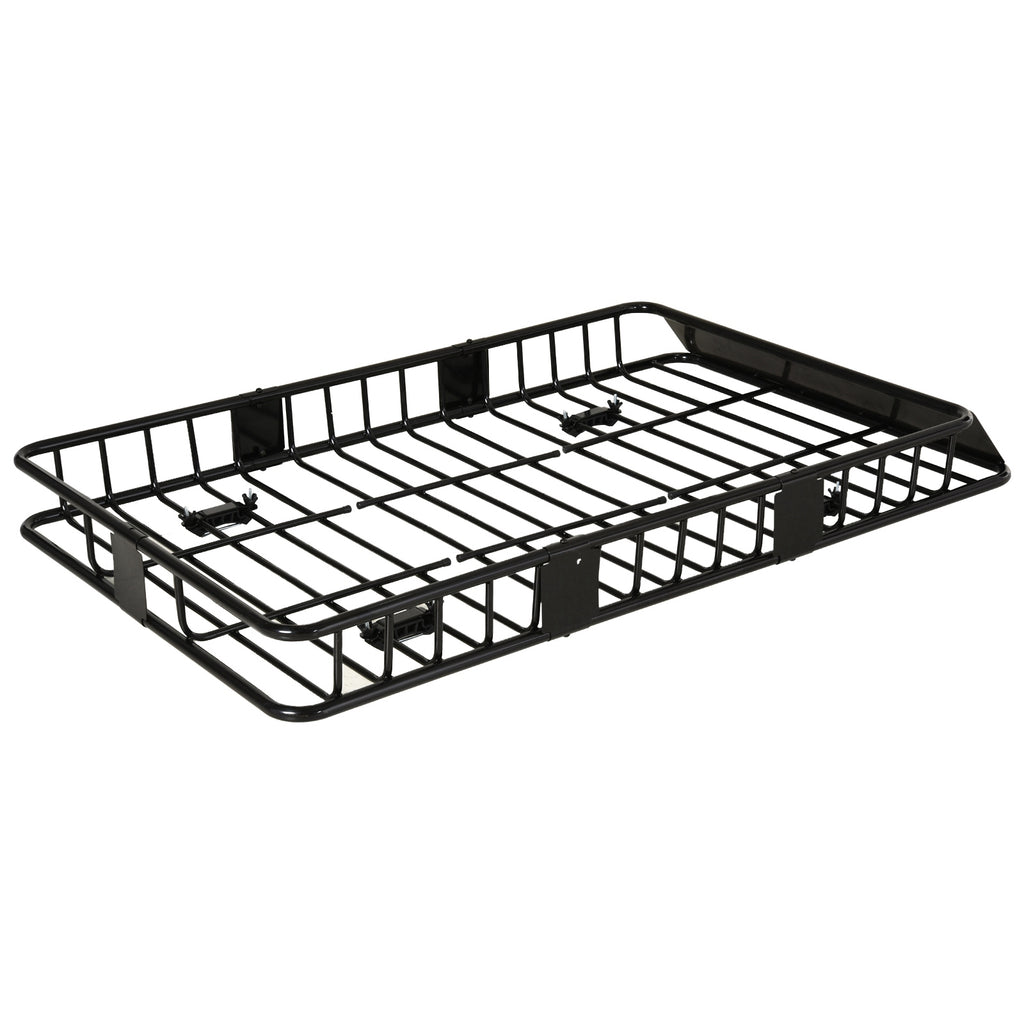 64"/43" x 39" መኪና ናይ ላዕሊ መደርደሪ፣ ናይ ርዝመት ምምዕርራይ ዝኽእል ናይ ላዕሊ መደርደሪ፣ ምስ U-bolts ዝተዳለወ ሓፈሻዊ ናይ ላዕሊ ጭነት መደርደሪ፣ 220 ፓውንድ ዝሕዝ ኣቅም