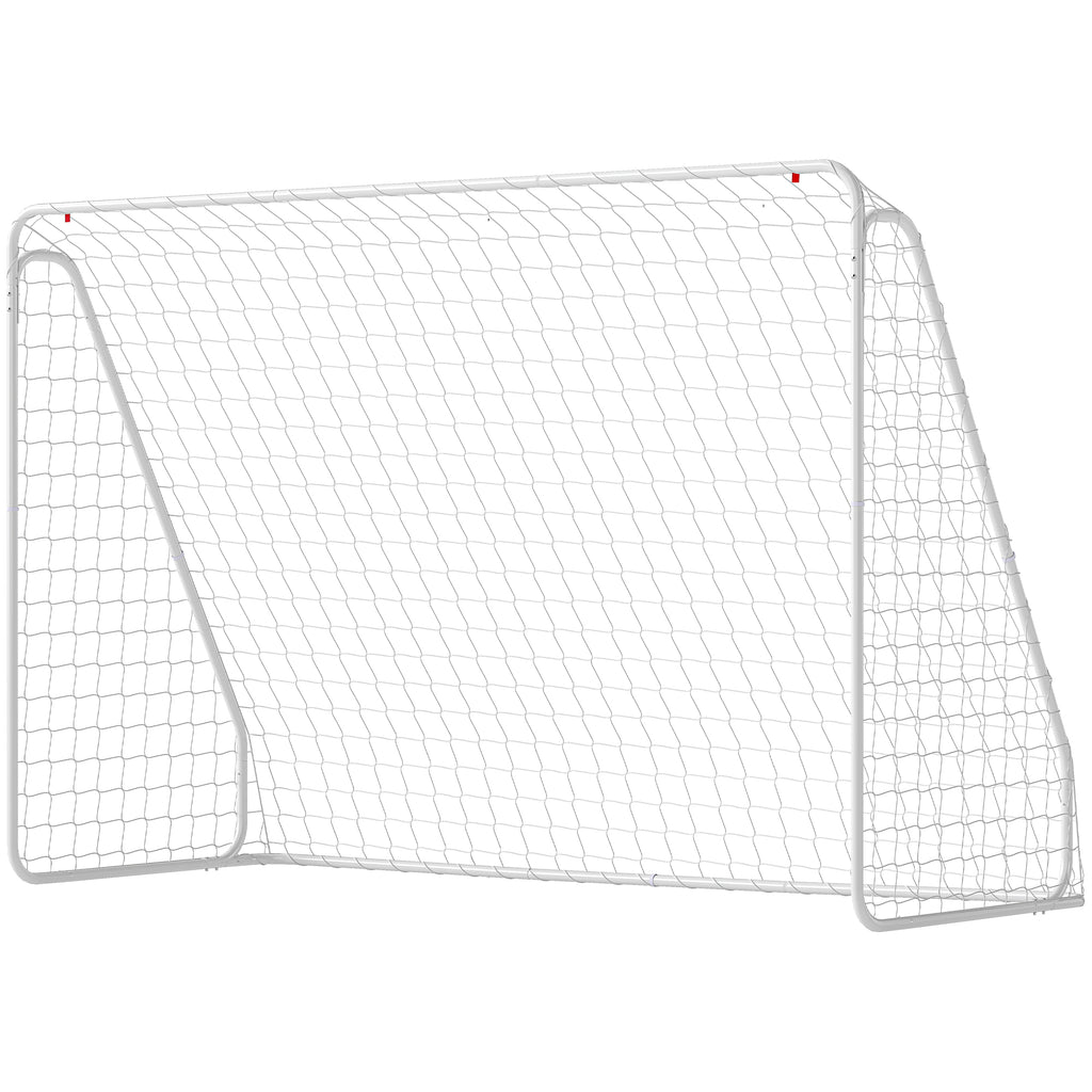 Soozier Soccer Goal, Soccer Net for Backyard, 10 x 4 ft, White