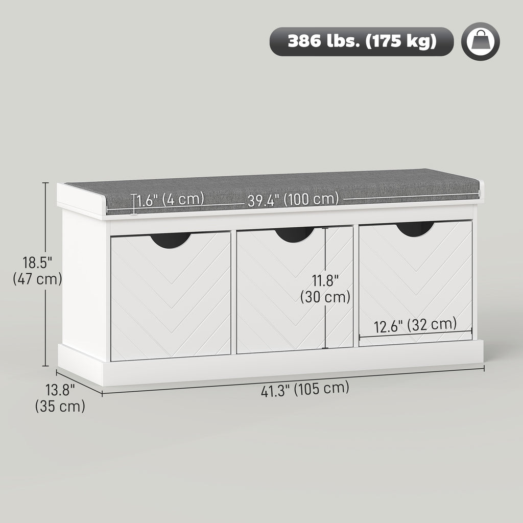ናይ ጫማ መዕቆቢ መንበር፣ ሊነን ዝመስል ናይ መእተዊ መንበር ምስ 3 ዝተነቅሉ መሳልባትን ምስ ለስላሳ መቐመጢ ትራፍን፣ ንኮሪደር፣ ጻዕዳ