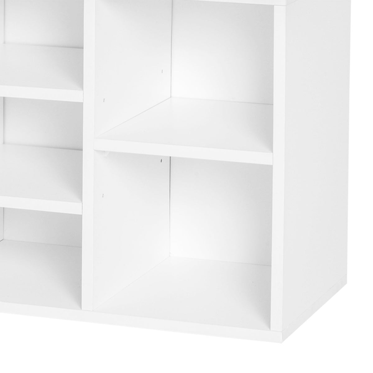 Shoe Bench with Storage, Upholstered Entryway Bench with Adjustable Shelves, Cushion for Living Room, Hallway, White