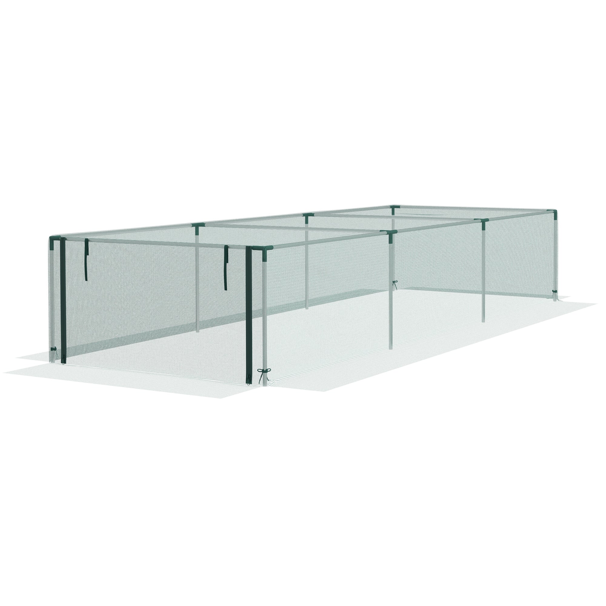 12' x 4' ናይ ተኽሊ ምክልኻል ቀጸላ ብዚፕ ዝኽፈት ዝንበርበር ማዕጾ፣ ካብ እንስሳታት ናይ ተኽሊ መከላኸሊ ብጋልቫናይዝድ ዝተሰርሐ ሓጺን ፍሬም