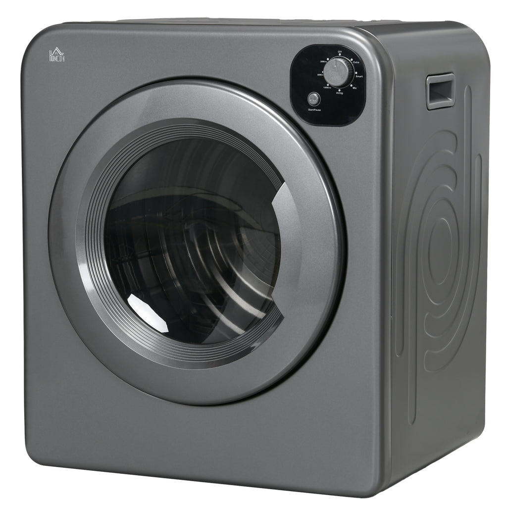 Compact Laundry Dryer Machine, 1300W, 3.22 Cu. Ft. Electric Portable Clothes Dryer with 7 Drying Modes for Apartment or Dorm, White