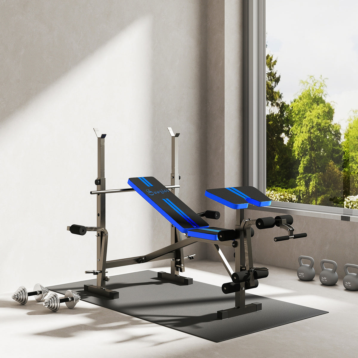 Soozier Adjustable Weight Bench for Weight Lifting and Strength Training