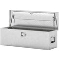 30 Inch Truck Bed Tool Box, Heavy Duty Aluminum Diamond Plate Trailer Tongue Box with Side Handle and Locks Keys