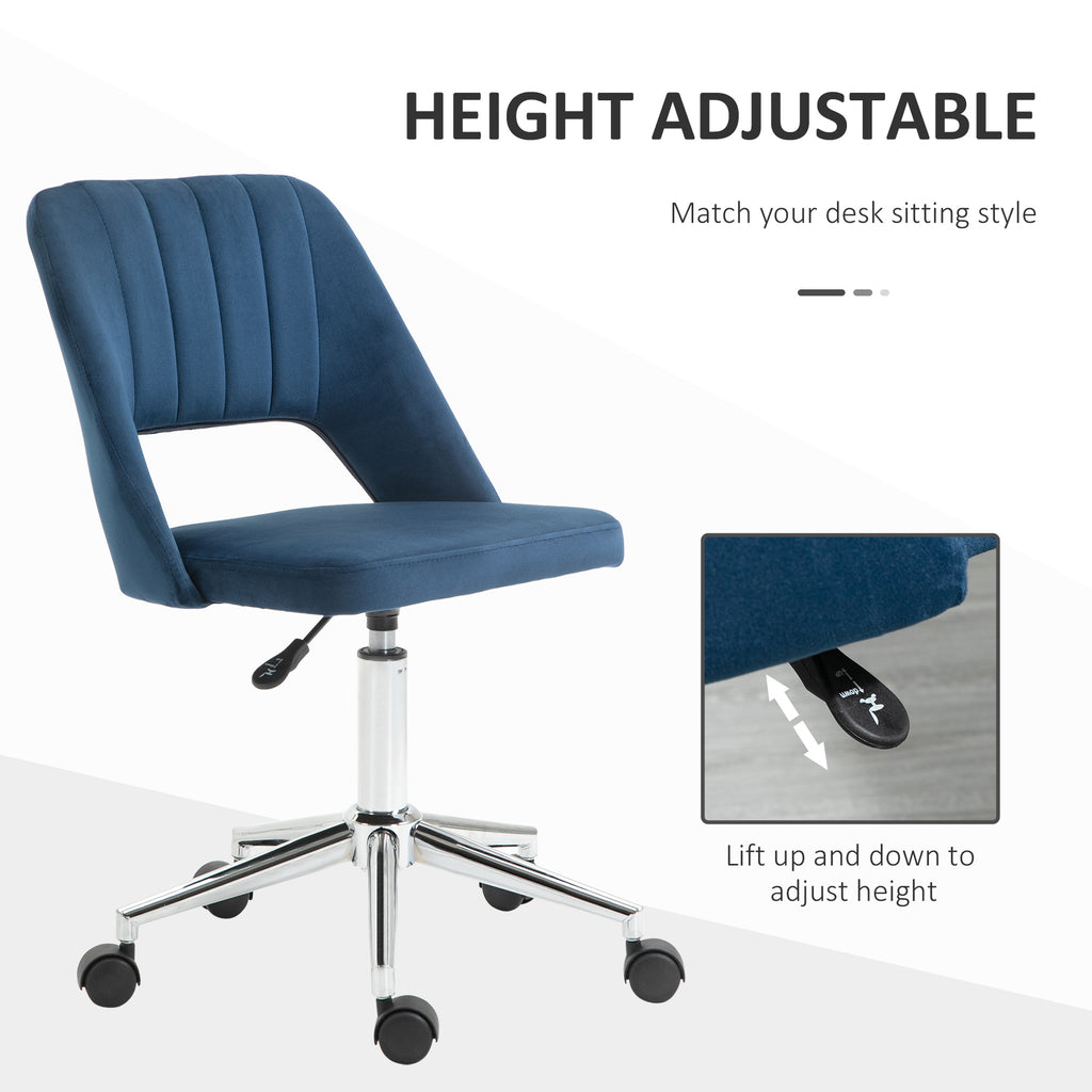 ቀይ ቀለም ዘለዎ ሚድ ባክ ኦፊስ ወንበር ቬልቬት ጨርቂ ስዊቨል ስካሎፕ ቅርጺ ኮምፒውተር ዴስክ ወንበር