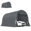 10' x 19' Heavy Duty Carport, Portable Garage Car Canopy Tent Shelter with Reinforced Galvanized Frame, Dark Grey