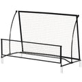Soozier 2-in-1 Portable Soccer Rebounder Net, Dual-Sided and Foldable Bounce Back Net with Carry Bag for Soccer Baseball