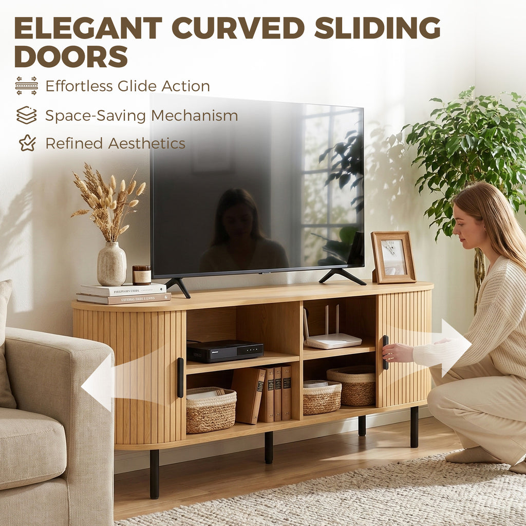 ንቲ ቲቪ ዝበሃል መደረ ንቲቪ ክሳብ 60"፣ ዘመናዊ መዝናኛ ማእከል ምስ ክቡር ዝንቀሳቐስ ማዕጾታት፣ ተፈጥሮኣዊ ዕጨይሽ