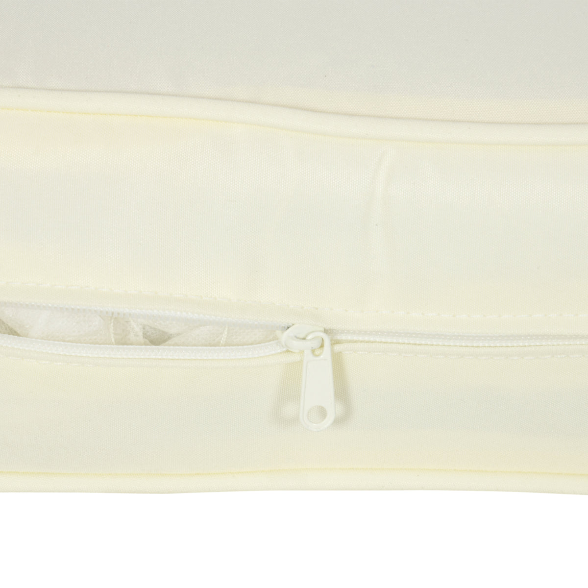 Patio Chair Cushions, Thick Deep Seat Outdoor Seat Cushion with Back Cushion, Cream White