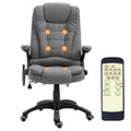 High Back Adjustable Massage Office Chair Ergonomic Reclining Executive Chair Home Office Furniture Grey