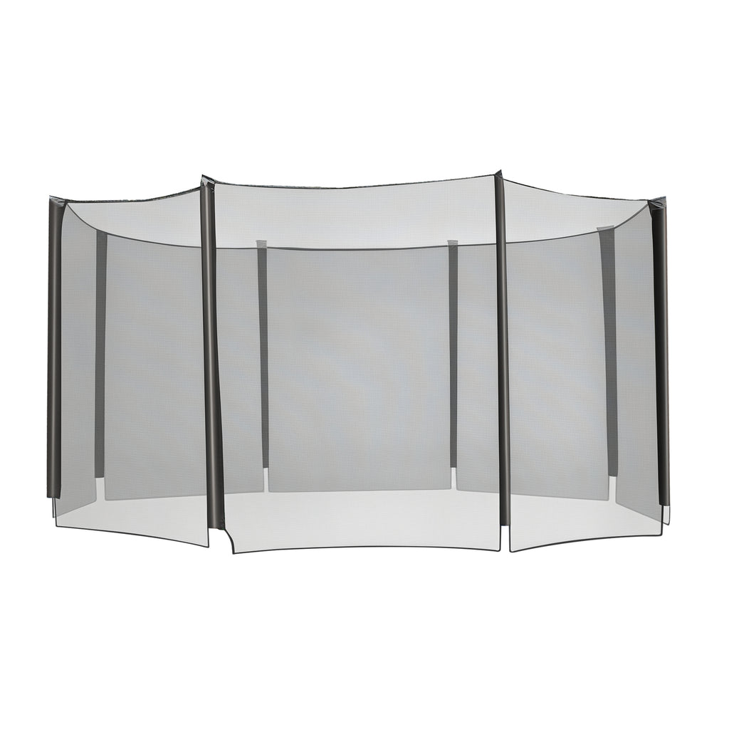 Aosom 14' Round Trampoline Enclosure Safety Net Fence Replacement Trampolining Bounce Part No Poles Included