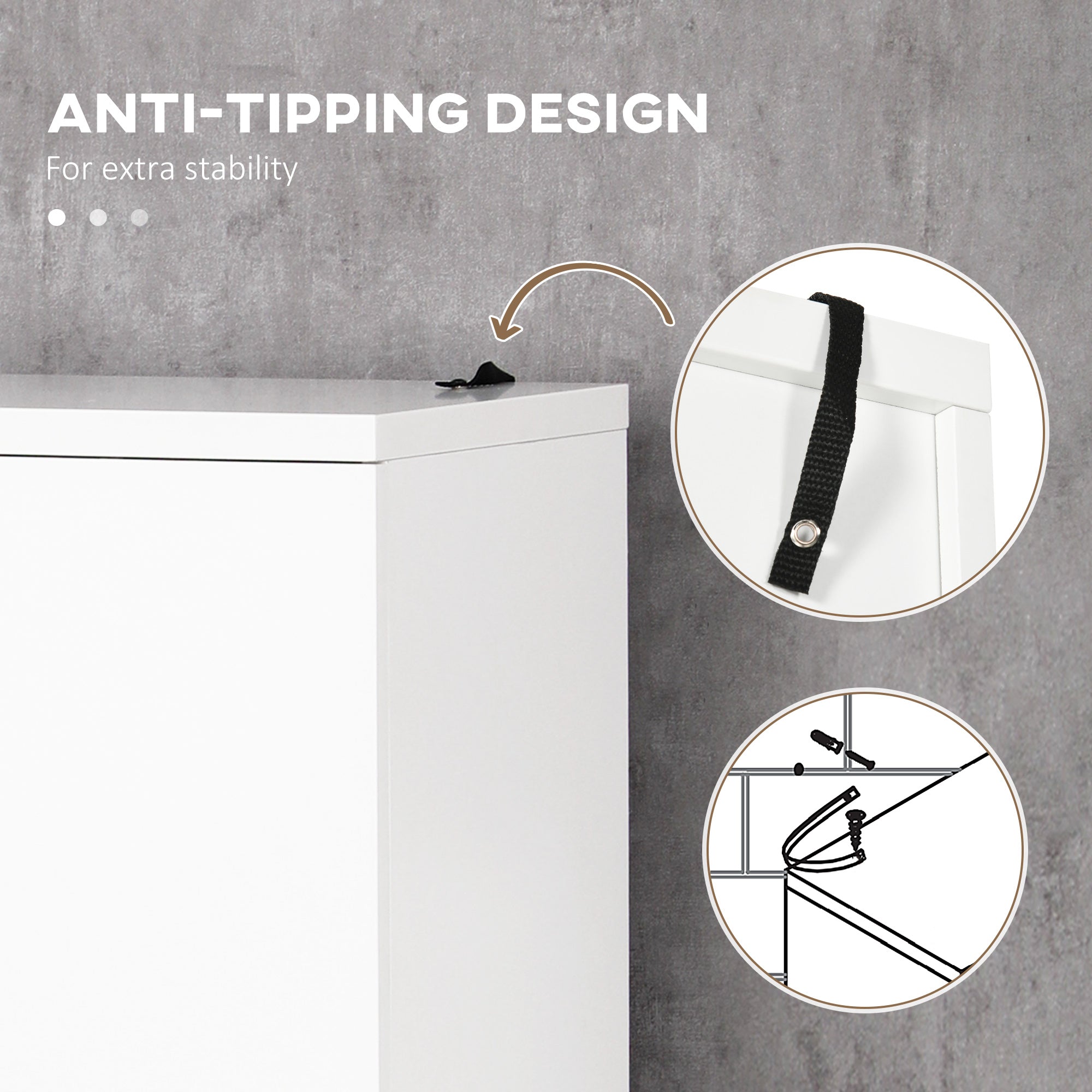 Bathroom Cabinet, Freestanding Linen Cabinet with Open Shelves and Cupboards, 23.6"x13.2"x72", White