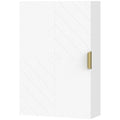 Bathroom Medicine Cabinet, Modern Wall Cabinet with Adjustable Shelves and Single Door for Laundry Room