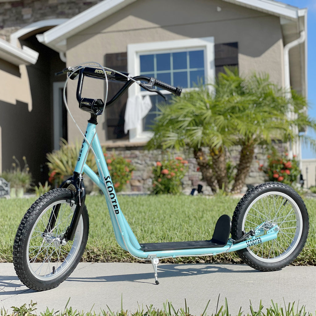 ኣኦሶም ንውላዶት ካብ 5 ዓመት ንላዕሊ ዝኾነ ኪክ ስኩተር፣ ንውላዶት ዝስሕብ መጻወቲ ብ16 ኢንች ዝምልኡ ኣየር ዘለዎ ምንዳርዲ ሽከርከር ምስ ድርብ ብሬክ፣ ጸሊም