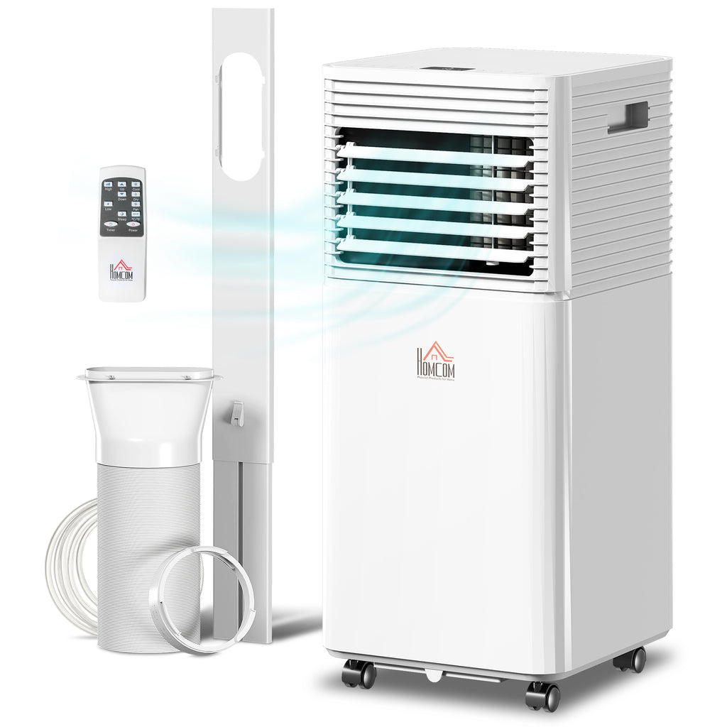 8000 BTU ተንቀሳቓሲ ኣየር ኮንዲሽነር ምስ ፋንን ደርቂ ኣየር ማውጣእን፣ ጸጥታ ዘለዎ ኣየር ኮንዲሽነር ምስ ርሑቕ ቁጽጽር፣ 24-ሰዓት ሰዓት ተቆጻጽሪ፣ ጻዕዳ