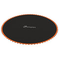 Soozier Trampoline Mat Replacement with Spring Pull Tool and 72 V-Hooks, Fits 12ft Trampoline, Using 5.5" Springs, Orange