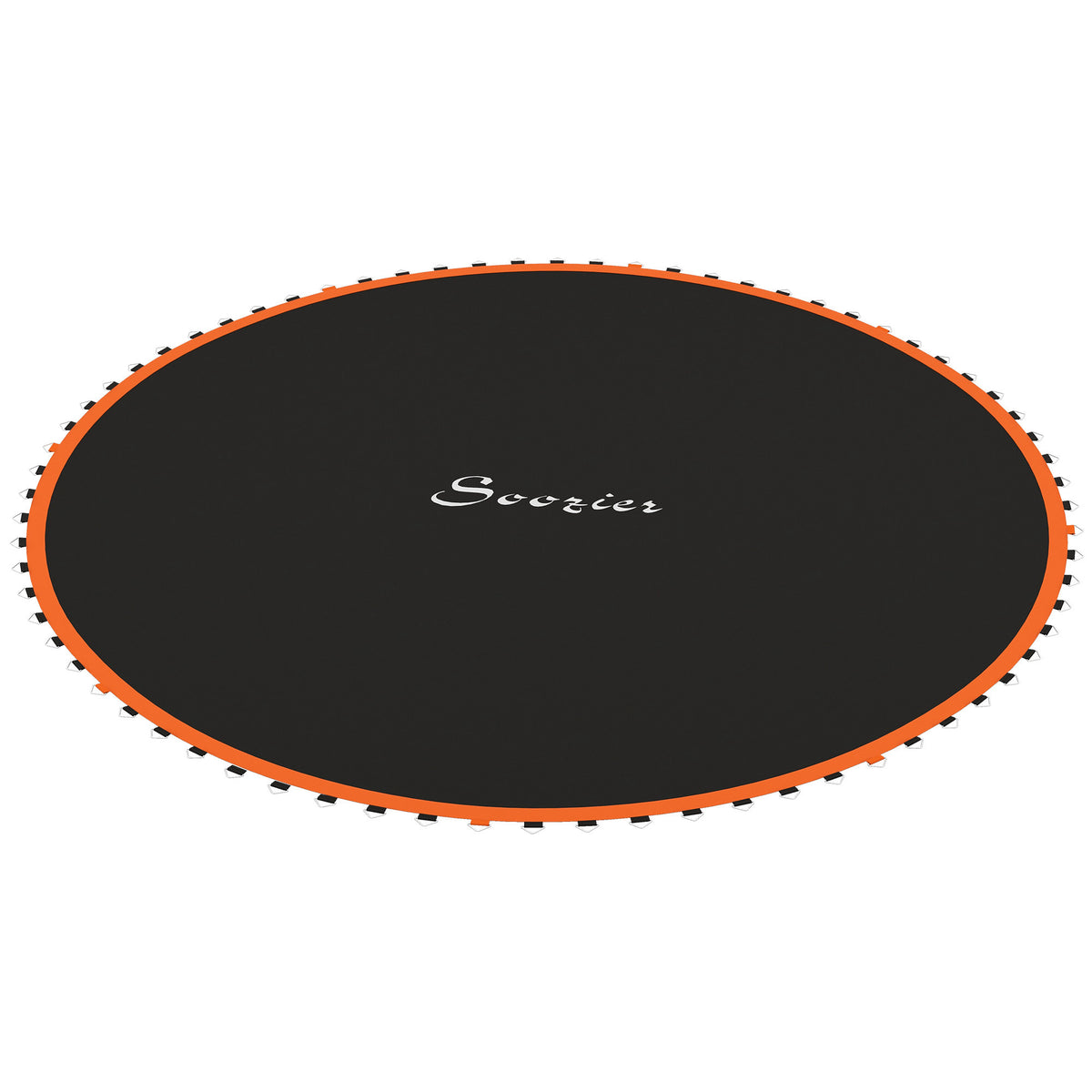 Soozier Trampoline Mat Replacement with Spring Pull Tool and 72 V-Hooks, Fits 12ft Trampoline, Using 5.5" Springs, Orange