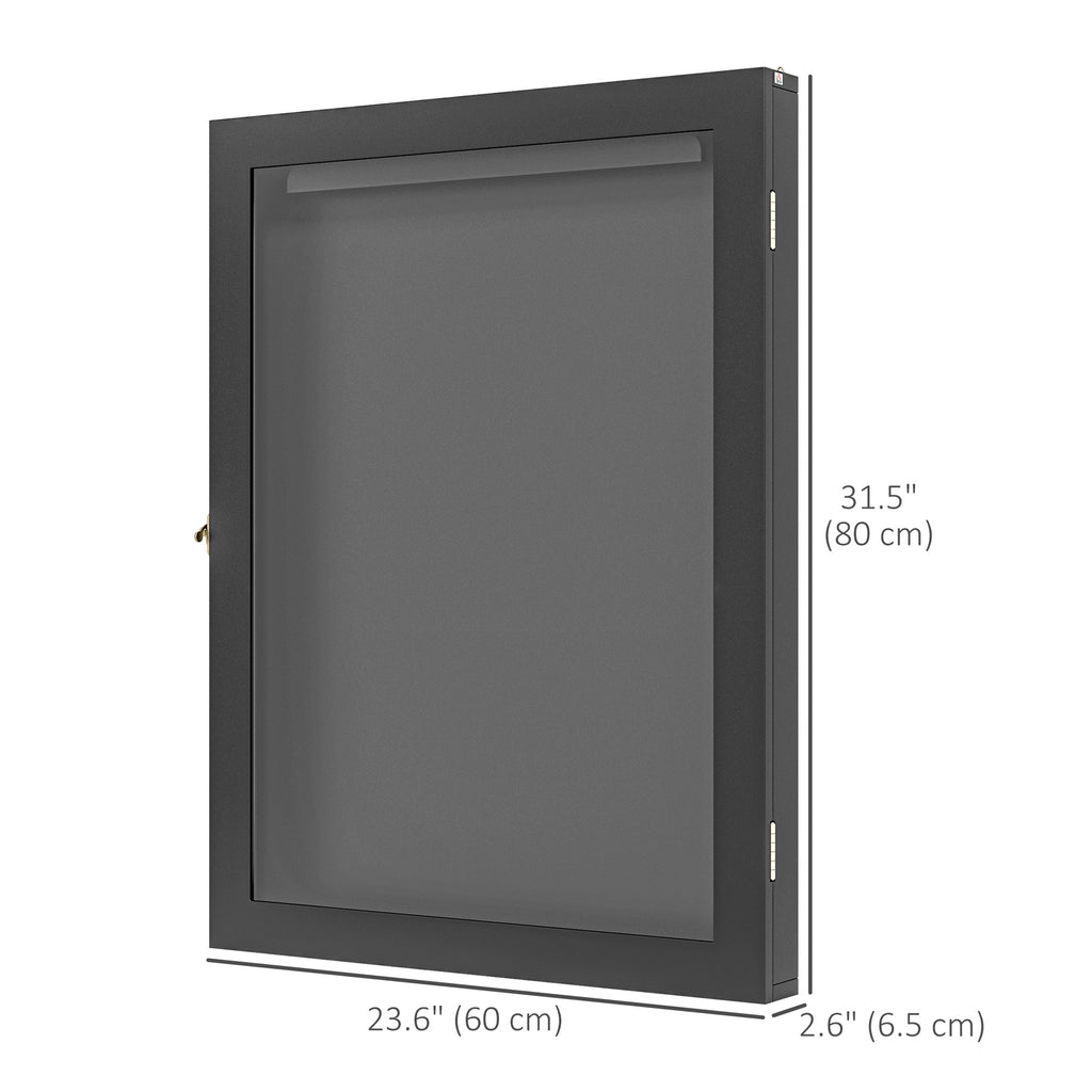 24" x 32" Hockey Jersey Frame, Jersey Shadow Box for Basketball, Football, Baseball, Black