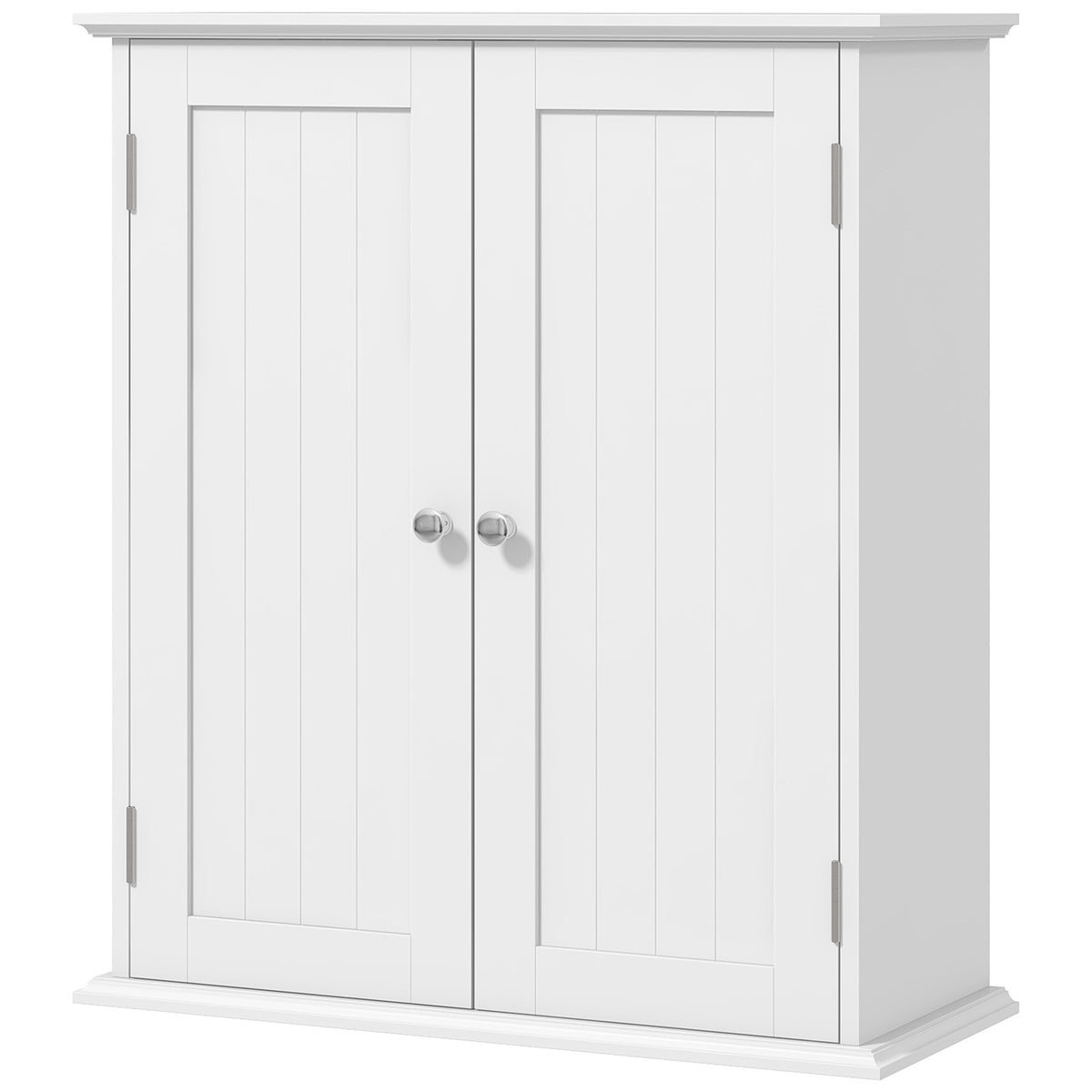 Bathroom Medicine Cabinet, Wall Cabinet with 2 Doors and Adjustable Shelf, Space Saver Over Toilet Cabinet