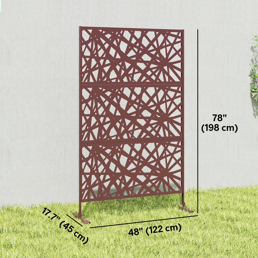 ብረታዊ ደጋፊ ዘይብሉ ደብዳቤ ምስ ደውላ፣ 78" x 48"፣ ጸሊም ቡናዊ