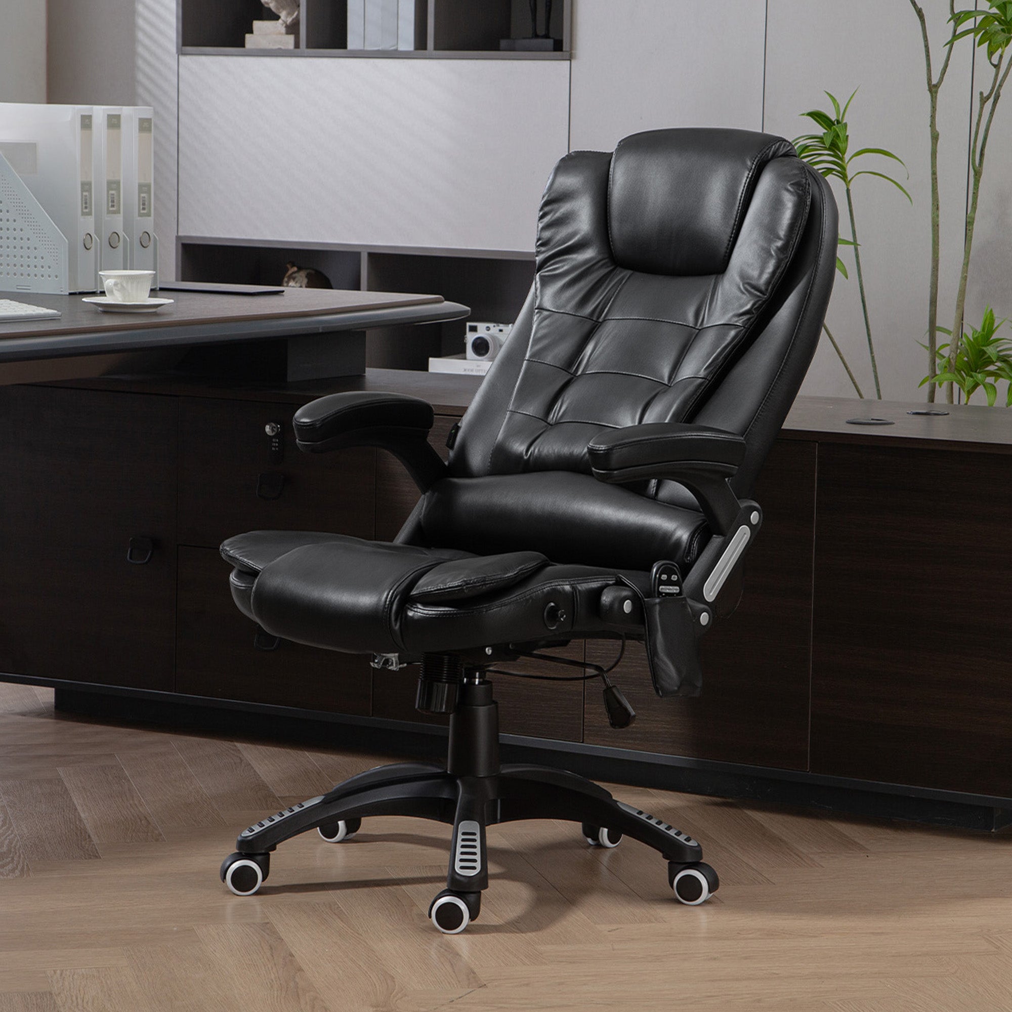 ተደጋጋሚ ምስጢር ቢሮ ወንበር፣ ከፍተኛ ዝርግህ ዘለዎ ኣመራርሓ ቢሮ ወንበር፣ ዞራዊ መንኰራሕርሕ፣ ቡናዊ