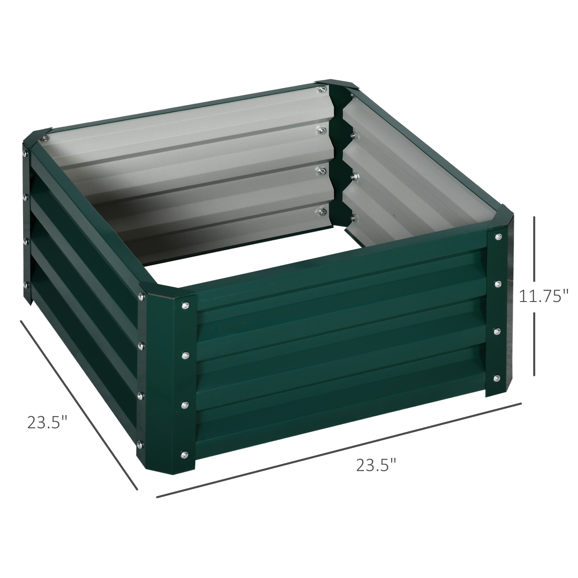 2' x 2' x 1' ክልተ ክፋል ዝበረኸ ኣታኽልቲ ዝተሰርሐሉ ብጋልቫናይዝድ ሓጺን ዝተሰርሐ ማእቀፍ ንኣታኽልቲ፡ ዕምባባታት፡ ቅመማት፡ ሓምላይ