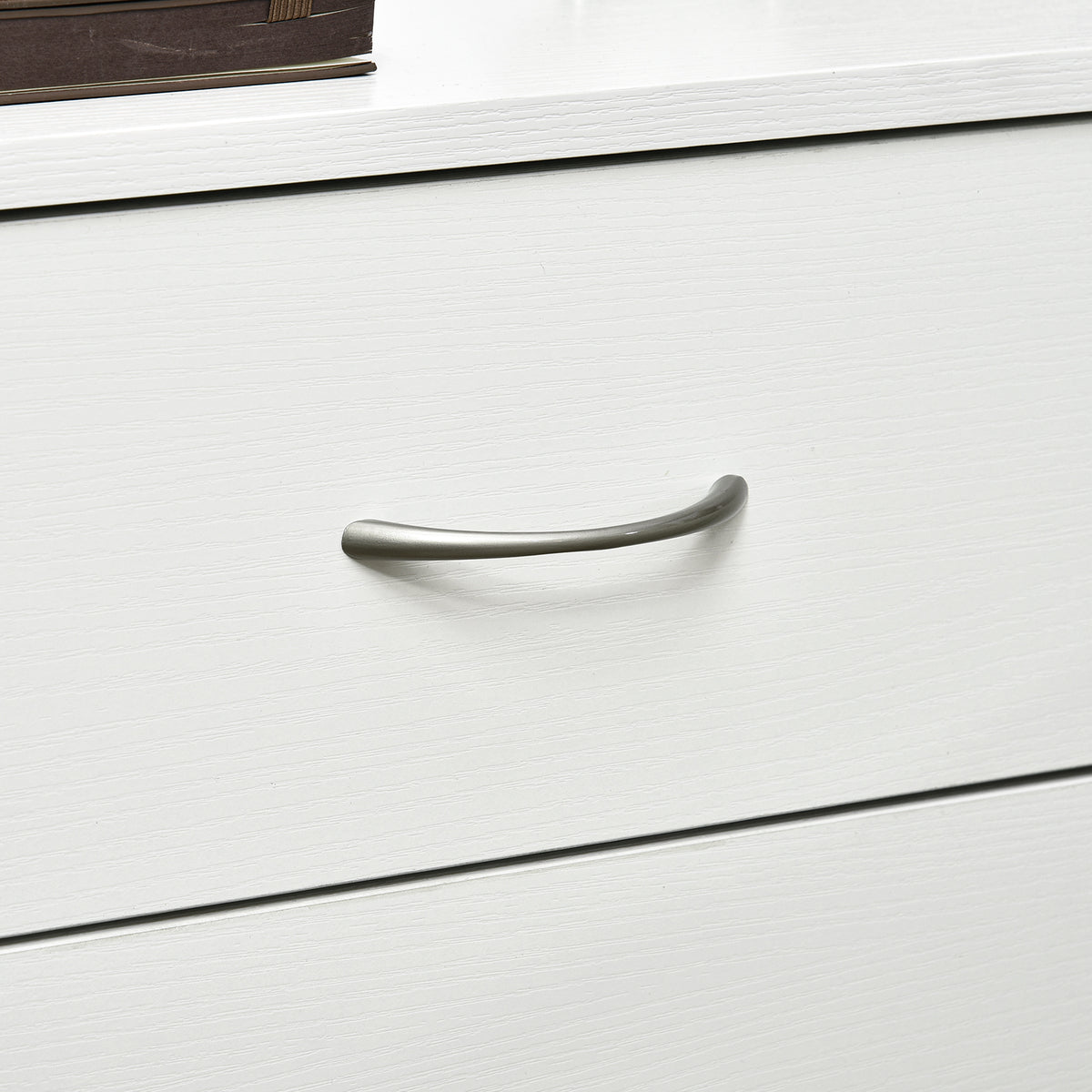 Bedside Table with 3 Drawers, Modern Wood Nightstand, Side End Table for Bedroom, White