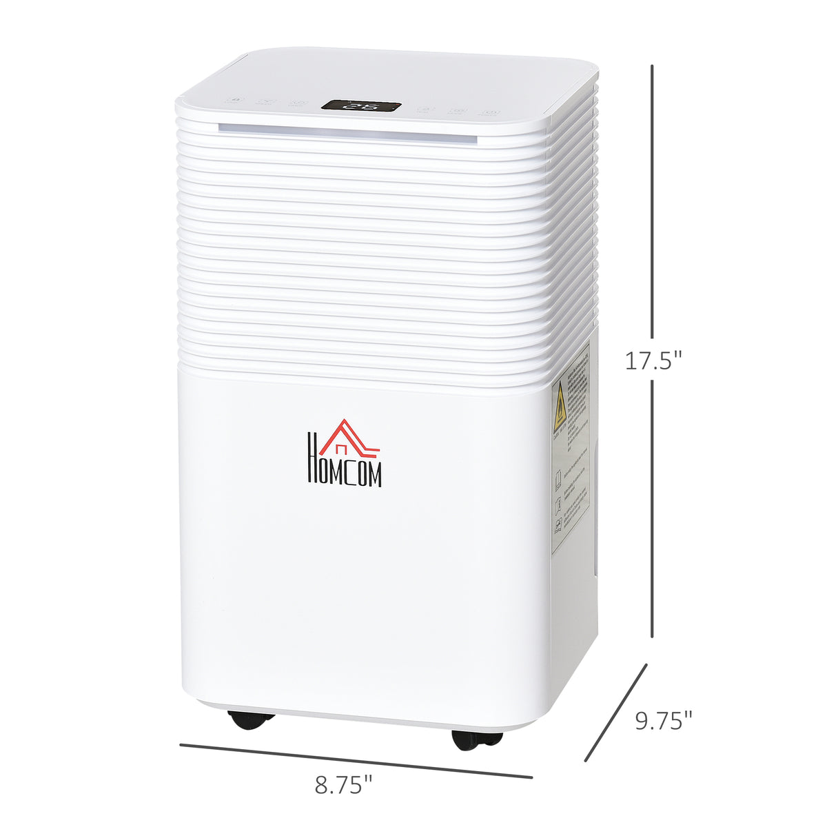 1500 sq.Ft Portable Quiet Dehumidifier for Home Laundry Room Bedroom Basement, 25pt Electric Moisture Air De-Humidifier with 3 Modes