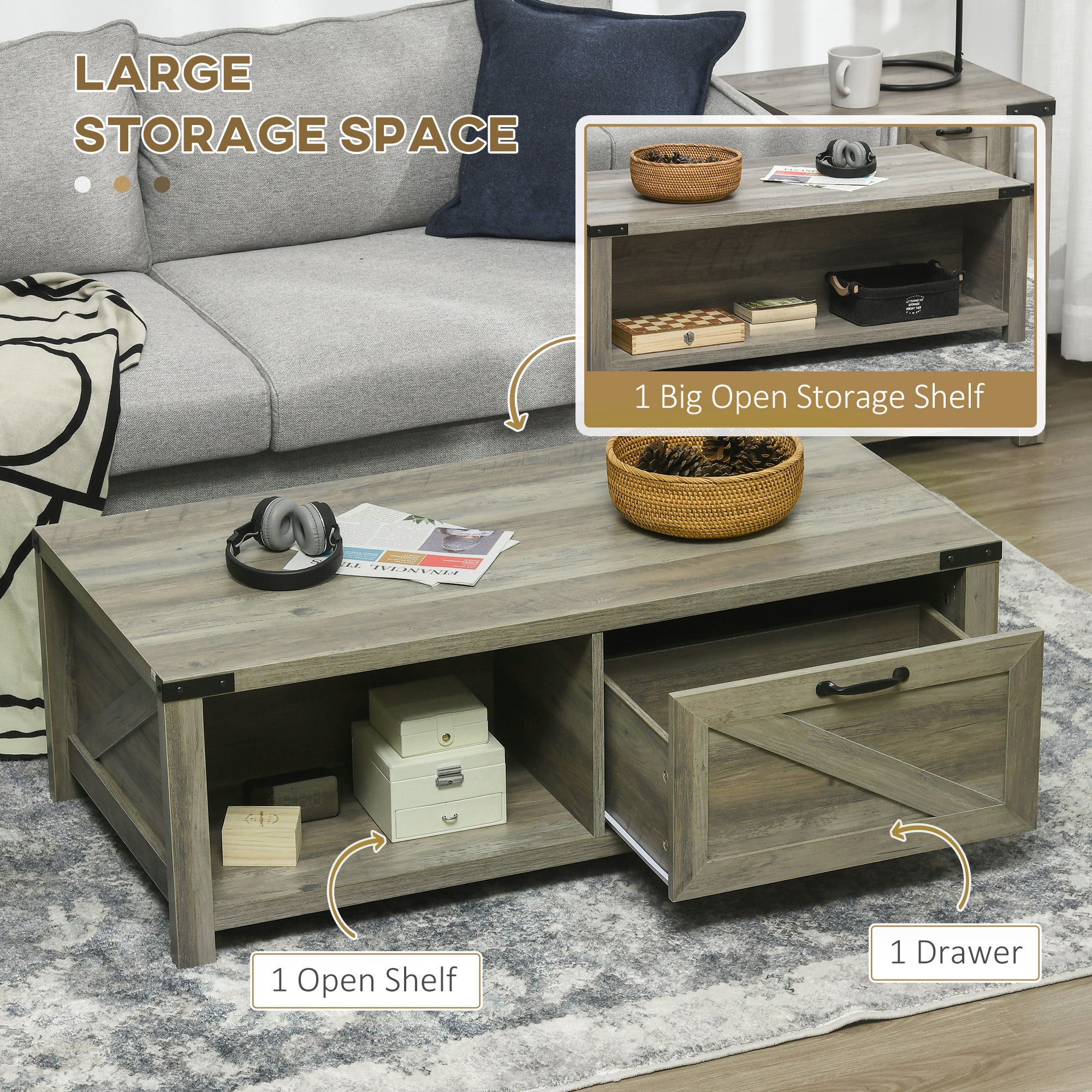 ናይ ሓደ ሓገዝቲ ቤት ካፌ ጣውላ ምስ መሳልብ ክፍቲ በሪን መደርደሪ፣ ናይ ህዝባዊ ማእከል ጣውላ ንክፍሊ መንበሪ፣ ንኣኼባ ክፍሊ፣ ግራጫ