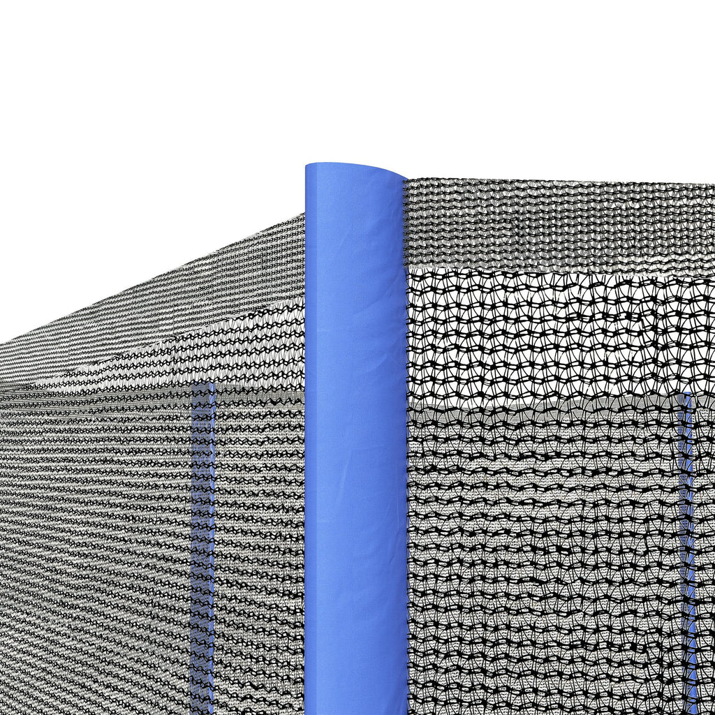 Soozier Trampoline Net Enclosure, Trampoline Netting Replacement with Zippered Entrance for 12ft Round Trampoline