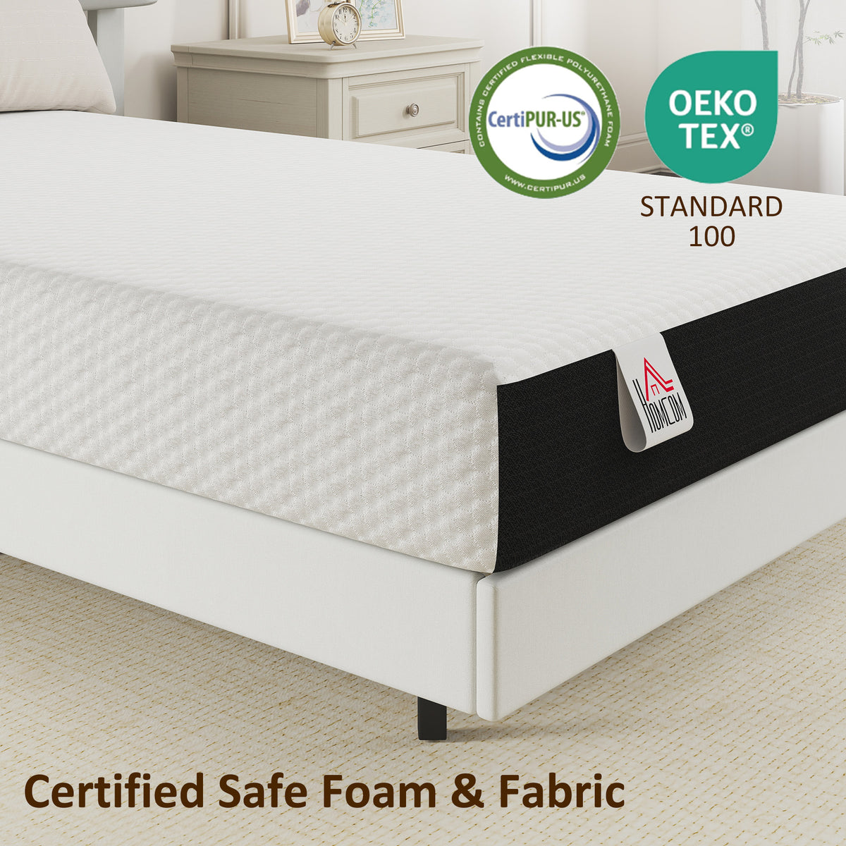 Twin Mattress 6 Inch Memory Foam Mattress in a Box, Pressure Relief & Lumbar Support, CertiPUR-US Certified, Medium Firm