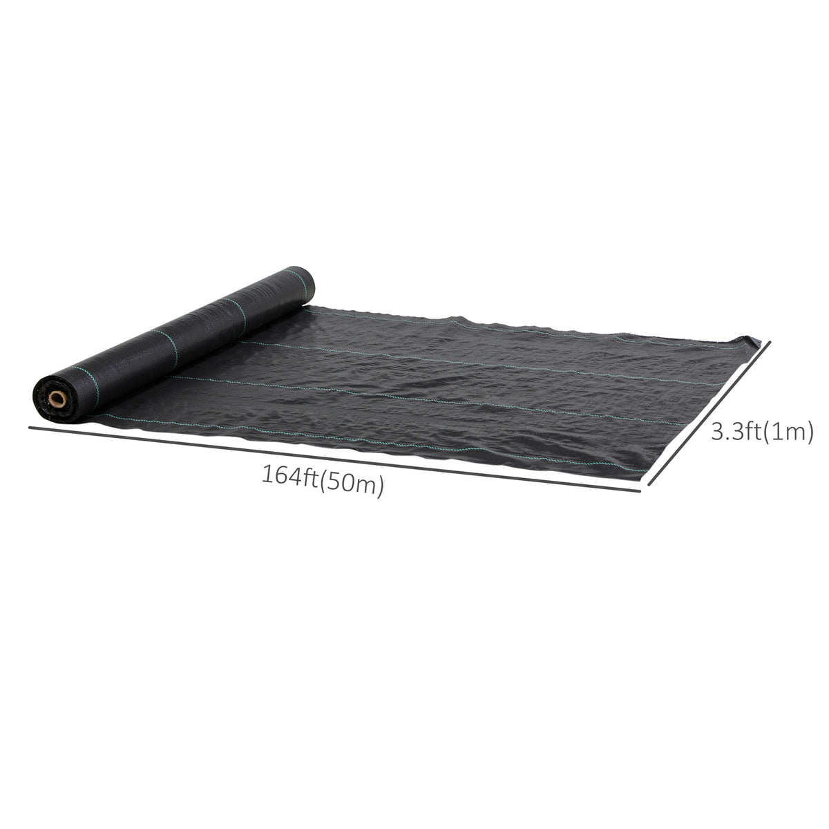 3ft x 300ft Weed Barrier, Landscape Fabric, for Greenhouse Yard Garden Weed Control, Heavy-Duty & Easy Setup, 2oz