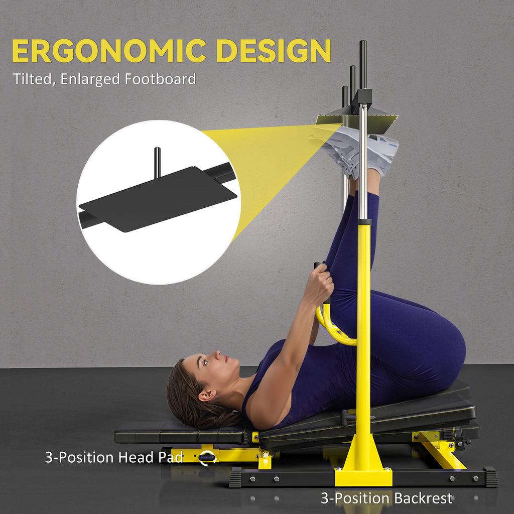 Soozier Leg Extension and Curl Machine, Adjustable Leg Extension Machine, 1" standard Plate Compatible, 660LBS Capacity