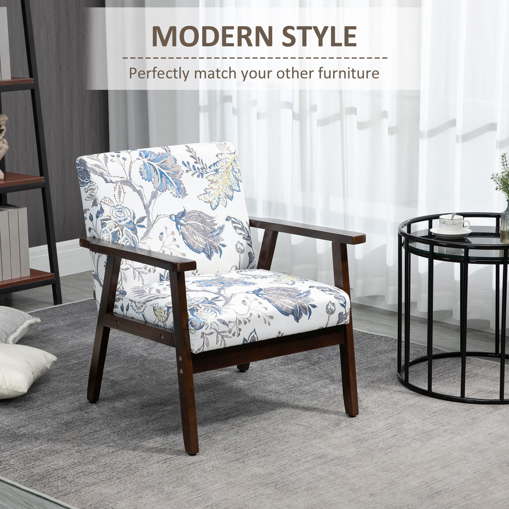 Modern Accent Chairs with Cushioned Seat, Upholstered Linen-Feel Armchair for Bedroom, Living Room, Multicolored