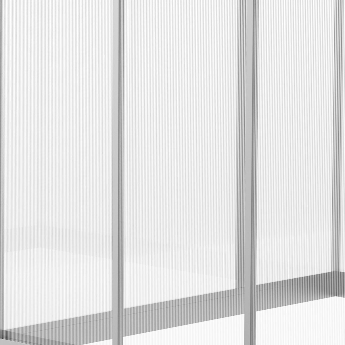 دفيئة حديقة قابلة للطي من ألواح البولي كربونات بمقاس 6' × 6' × 6.4' لنمو النباتات والزهور، إطار بارد، منزل دافئ محمول في الهواء الطلق