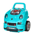 Qaba Mechanic Kids Truck Engine Toy Set, Car Service Play Set, Teal