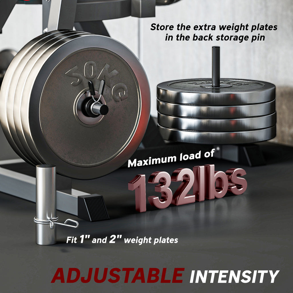 Soozier Leg Extension Machine Adjustable Leg Extension and Curl Machine with Plate Loaded for Leg Extension