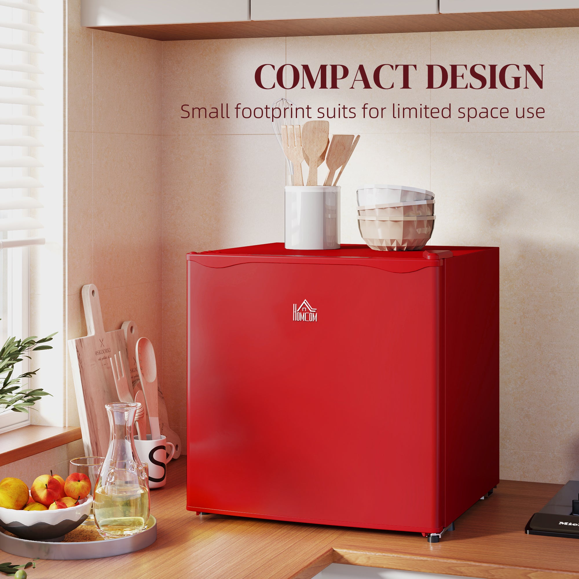 1.1 Cu. Ft. Mini Freezer, Compact Upright Freezer with Reversible Door, Removable Shelf, Adjustable Temperature, White