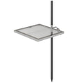 Swivel Campfire Grill, 360° Adjustable Heavy Duty Chrome-Plated Steel Campfire Cooking Grate, Silver