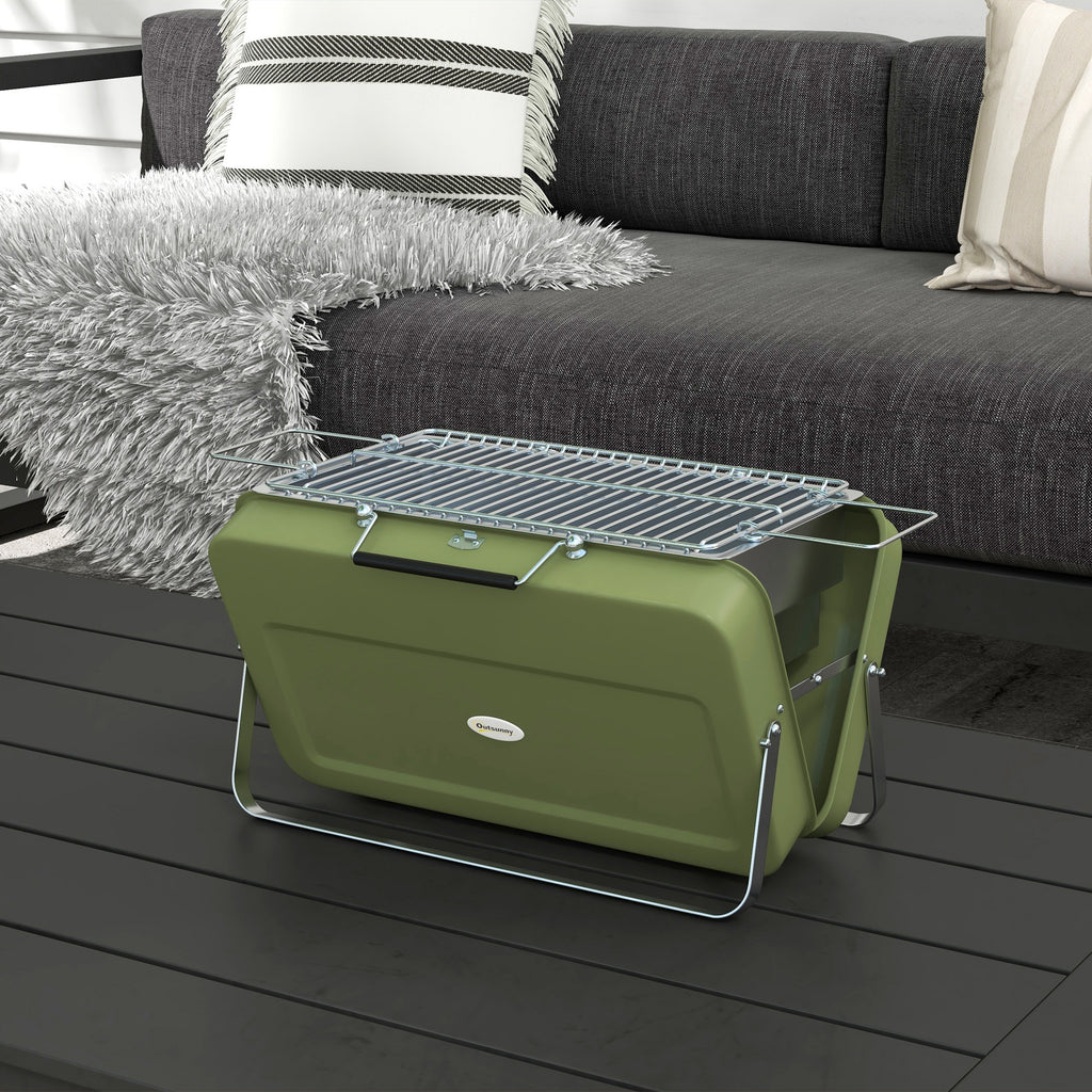 Metal Suitable-Style Portable BBQ Grill - Black