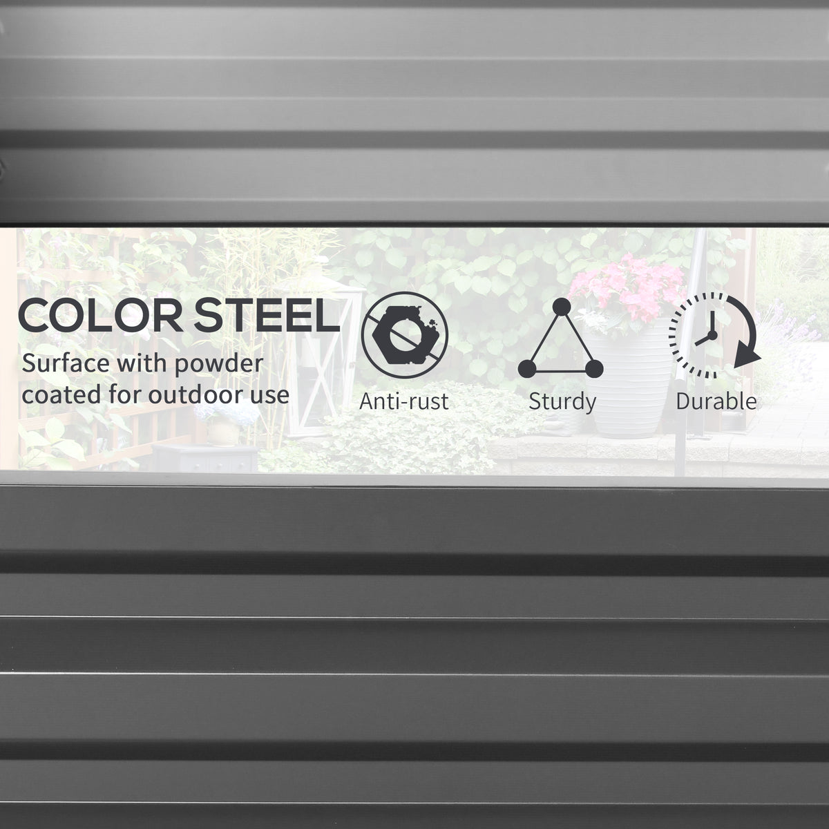 Galvanized Raised Garden Bed, Outdoor Planter Box for Vegetables, Flowers, Herbs, 4' x 2' x 1', Light Grey