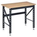 45" Workbench, Solid Wood Tabletop Workstation, Work Table with Four Adjustable Foot Pads, Weight Capacity 1100 Lbs