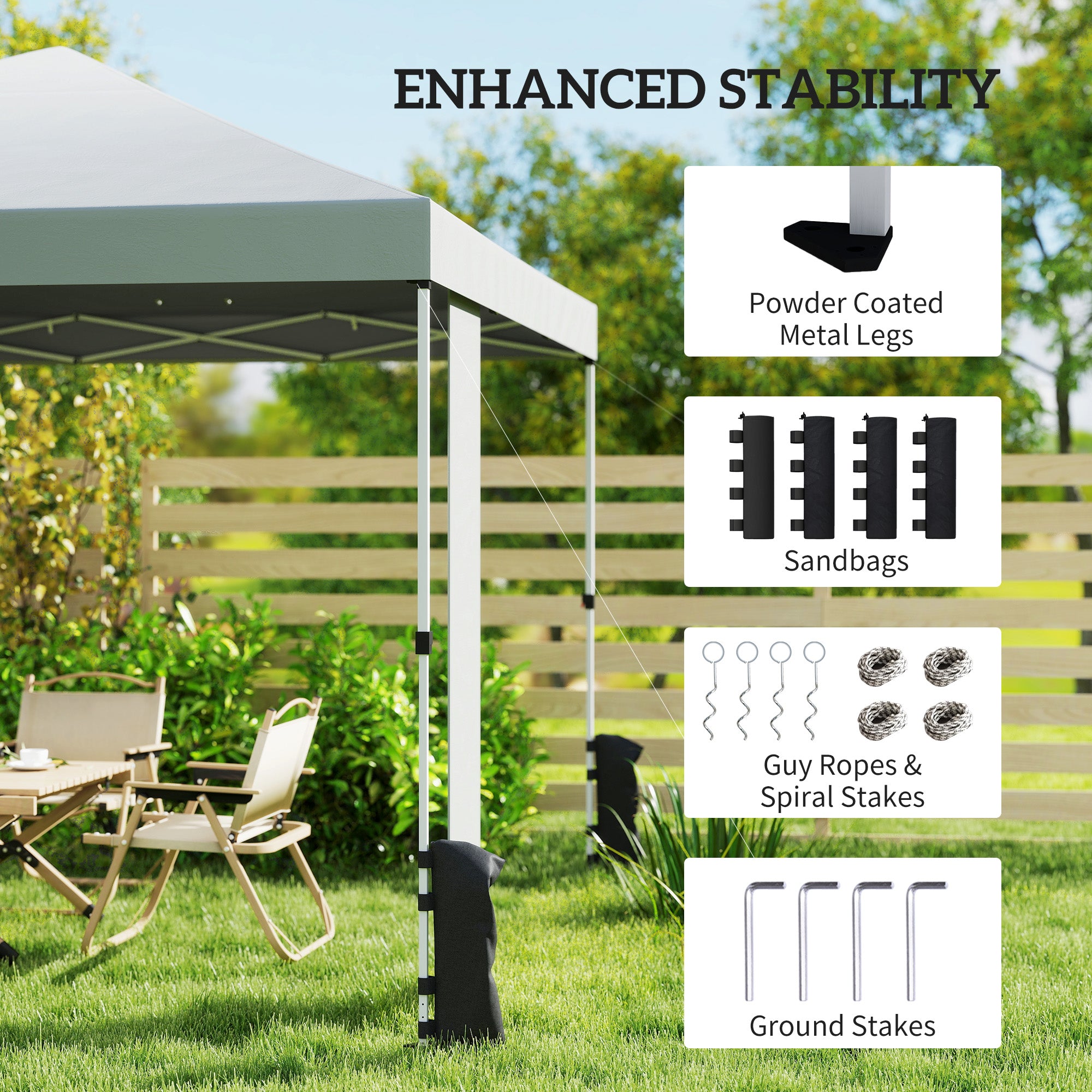 9.6 x 9.6 ft Pop Up Canopy Tent with Pockets, UPF 50+ 1-Button Push Outdoor Instant Canopy with Sandbags, Wheeled Bag