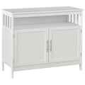 Wooden Console Table with Open Shelf and 2 layers Cabinet  Kitchen Furniture