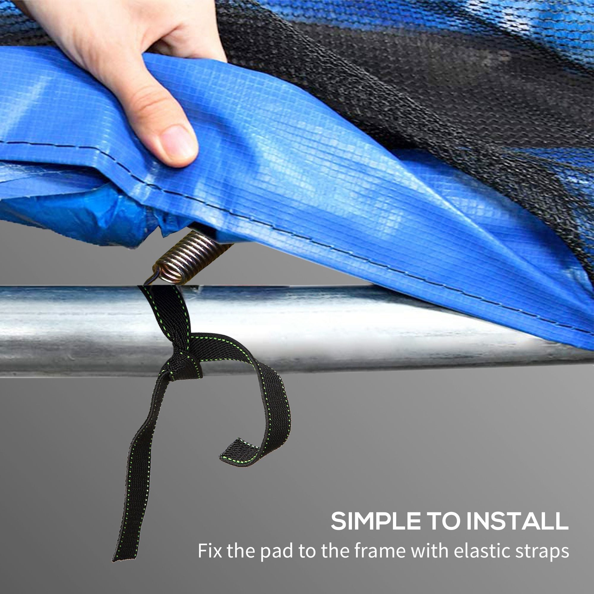 Soozier 14FT Trampoline Spring Cover, Trampoline Pad Replacement, Waterproof and Tear-Resistant, All-Weather Trampoline Accessories, Multi-Colored
