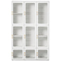 Small Apartment Bedroom Closet Foldable Portable Closet with Cube Storage Hanging Rods Magnet Doors, White