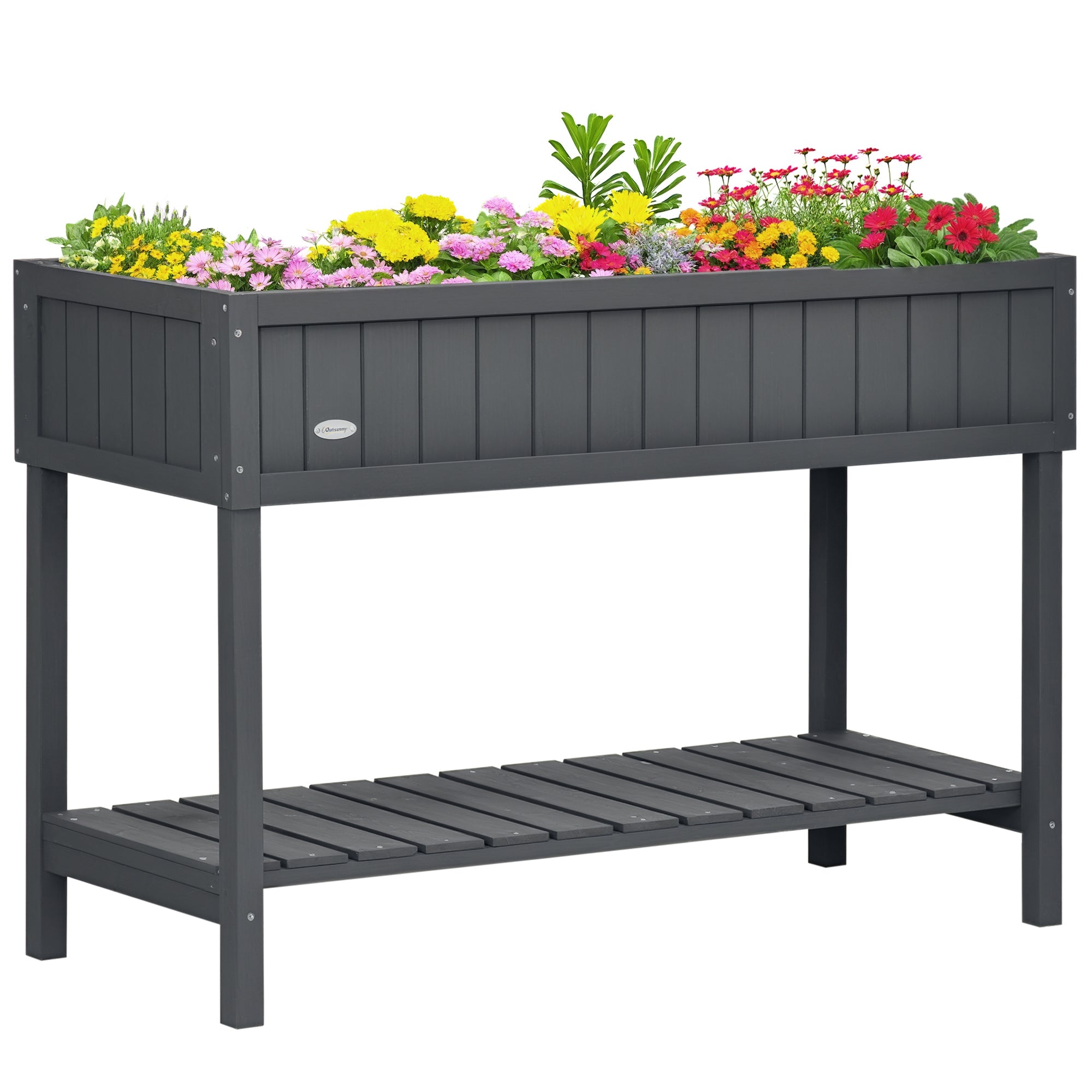 43.25" x 18" x 30" ዝዓቢ ልዕል ዝበለ ኣታኽልቲ ዓራት፣ ዕጨይሽ ናይ ተኽሊ ደውላ፡ ምስ 8 ግሪድ ቦክስ፡ ናይ መደብሪ መደርደሪ ንውጻእ፡ ጸሊም ቡናዊ